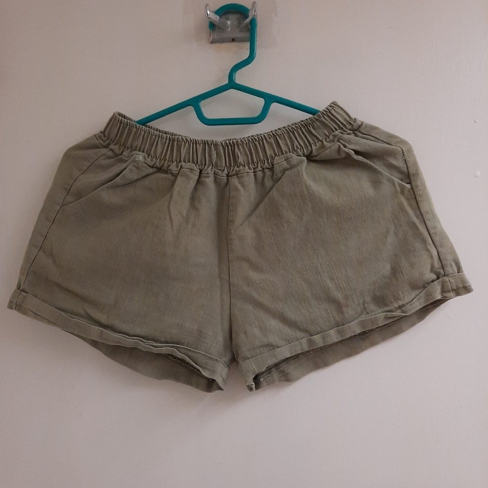 Olive Green Lightweight Shorts